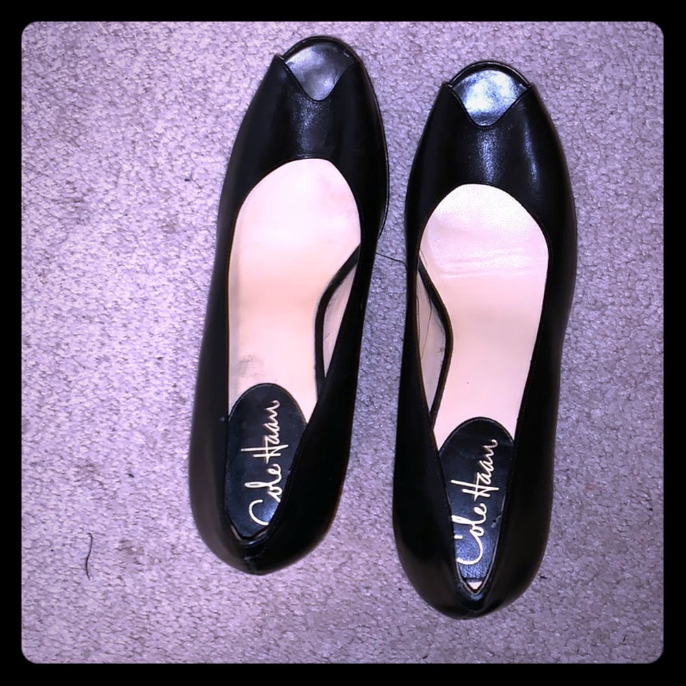 Cole haan open toed pumps